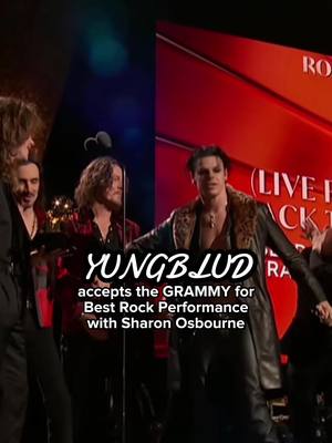 This * moment * 🥹 Congratulations on your first-ever Grammy Award, @yungblud! Tonight, he’s bringing home Best Rock Performance for “Changes (Live from Villa Park)” feat. Nuno Bettencourt and Frank Bello). #GRAMMYs