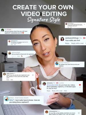 If you’ve ever wondered how I edit my videos… this one’s for you ✨ Branding shows up in your fonts, animations, colors, and even the little sound effects you use! When you build a repeatable style, you become instantly recognizable (and your audience connects with you much faster). If you’re wanting to elevate your editing, start simple: choose fonts, colors, text reveals, and sounds to use in every video. Those tiny choices stack up and turn into your signature style!🧡
