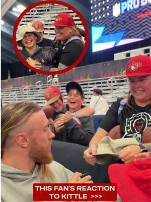 Truly The People’s Tight End 🥹 #nfl #49ers #georgekittle #wholesome #autograph 