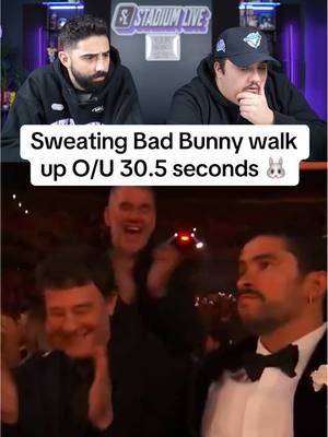 Bad Bunny doing a track race out here 😭 Predict on sh*t you won't find anywhere else only on Stadium Live📲 #grammys #grammy #grammyawards #badbunny #puertorico 