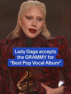 Even after all these years, winning a #GRAMMY is still a pinch me moment for @ladygaga 🥹 