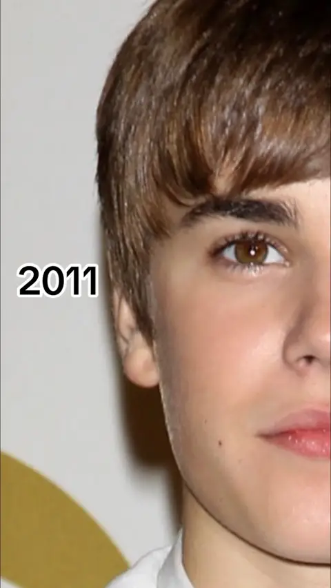 Justin Bieber at the GRAMMYs: then and now🎵 #grammys #justinbieber 