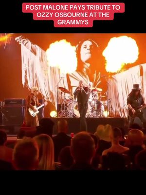 What a moment ❤️ @Post Malone (🎥: @complexmusic) #bootsandhearts #grammys #postmalone #ozzyosbourne 