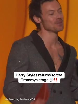 Your husband is coming… to present #AOTY at the 2026 #Grammys. 🏆 Harry Styles returns to the awards show stage to present the final trophy of the night.