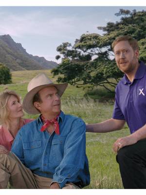 Welcome back to Jurassic Park, @Sam Neill, Laura Dern, and @Jeff Goldblum. This time with WiFi that, uhh, finds a way.  🎥: Watch Jurassic Park with Xfinity
