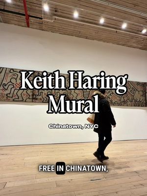 Keith Haring’s Historic 1984 Mural Now on View at Martos Gallery in Chinatown until February 7th.  #NYCArt #KeithHaring #nycthingstodo 