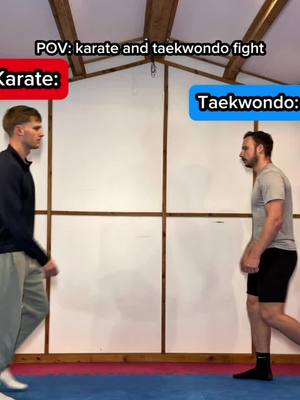 When karate and taekwondo fight…