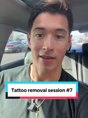 Tattoo removal update, session #7 #tattooremoval #tattoo #tatooremovalprocess @Removery Laser Tattoo Removal #fypシ 
