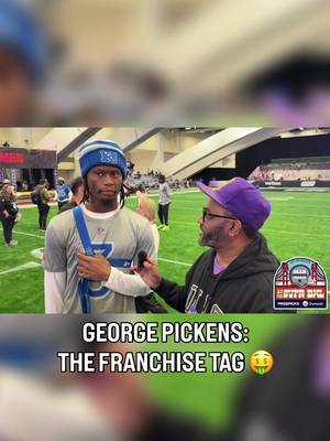 George Pickens shares his thoughts on a potential franchise tag from the Dallas Cowboys. "I ain't even thought about that ... I just wait on them and chill with the guys."