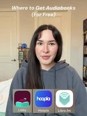 where to get audiobooks for free! ily @Libby App @Hoopla Digital @Libro.fm #BookTok #audiobooks #libbyapp #librofm 
