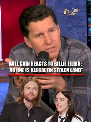 “That statement is so dumb.” Will Cain reacts after pop star Billie Eilish and other celebrities criticize the Trump administration and ICE at Sunday's Grammy Awards. "No one is illegal on stolen land," Eilish says while accepting the Grammy for Song of the Year. | @willcainshow