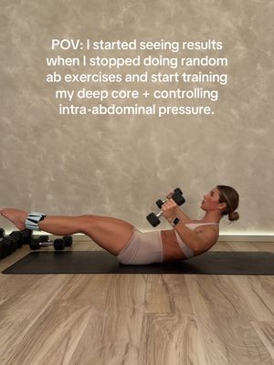 Training your deep core + learning to control intra abdominal pressure is for everyone! Let me show you how to see results on fit with coco #deepcore #pilatesworkout #pilates #athomeworkout #coreworkout 