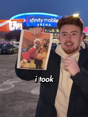 Recreating my photo with the OG Sixers mascot🥹 #sixers #ad #maxey #embiid