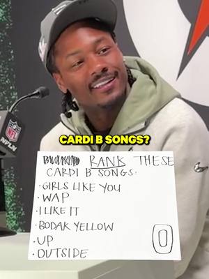 Stefon Diggs ranks Cardi B songs 👀 @Overtimeszn #nfl #SuperBowl #cardib #stefondiggs #Relationship 