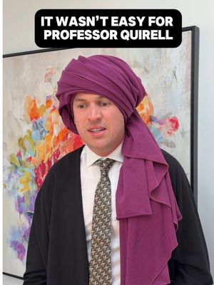 Poor guy man 💀 #professorquirrell #harrypotter #voldemort #impression 