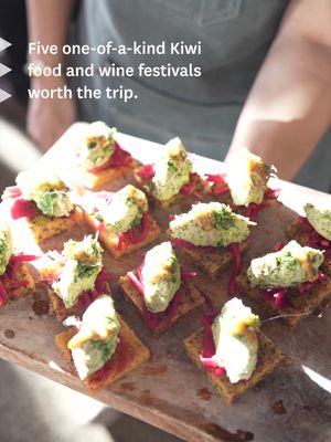 Want a taste of New Zealand’s local food and the people behind it? Food and wine festivals are a great way to experience both. See if the stars align✨ Planning tip: When mapping out your trip, check festival websites for shuttle options. Ride services operate in some centres, while smaller towns may rely on taxis or local transport. 📍Marlborough Wine Festival, Marlborough 📍North Canterbury Wine and Food, Canterbury 📍Wildfoods Festival, West Coast 📍Flavours of Plenty, Bay of Plenty 📍Bluff Oyster Festival, Southland #NZMustDo #NZBucketList #FEEL100inNZ #TiakiPromise ID: People sampling food at festival stalls, including Greenshell™ Mussels, and holding glasses of white wine. Musicians perform on stage while people sit and relax on outdoor festival chairs.