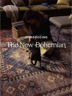 Introducing The New Bohemian collection—lush textures, jewel tones, and moody bygone charm.  #bohohomedecor #moodyhomedecor #pinterestpredicts2026 #vintageaesthetic #washablerugs 