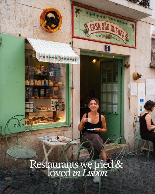 If you’re planning a trip to Lisbon and wondering where to actually eat, these are the spots we tried and genuinely loved. Our Lisbon food hits 👇 🍝 @rocco.pt  🥩 @k.o.b_byolivier 🍸 @capitulorestaurantbar  🍝 @allora.restaurante  🍕 @lupita.pizzaria  🥧 @pasteisbelem  And if you want all our favorite cafés, viewpoints, and food spots in one place, our FREE Lisbon Google Maps Guide makes planning way easier get them on our link in bio. :) Save this for your Lisbon trip 🍷 #lisbonfood #lisbonrestaurants #eatlisbon #portugaltravel