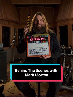 Behind the scenes with Lamb of God guitarist Mark Morton on the set of his limited-edition Les Paul Modern Quilt shoot. 🤘🔥 #behindthescenes #markmorton #gibson #lambofgod 
