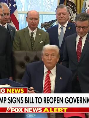 BREAKING: President Trump signs bill to reopen the government, ending the partial government shutdown.