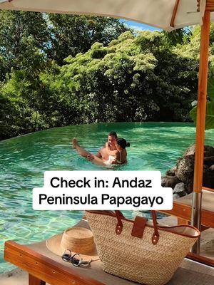 #ad If you’re going to Costa Rica, the Andaz Peninsula Papagayo in The Hotel Collection by @americanexpress is a must-stay. The jungle-meets-ocean vibes, the insanely beautiful infinity pools, the beach club, the dining options, the wildlife… we loved every minute of our stay.   And because we booked with our Amex Platinum Card through Amex Travel, the stay came with extra value — like a $100 on-property credit for eligible charges and late checkout, which was available. It’s one of my favorite ways to make a trip feel even more elevated without doing anything extra. #AmexAmbassador