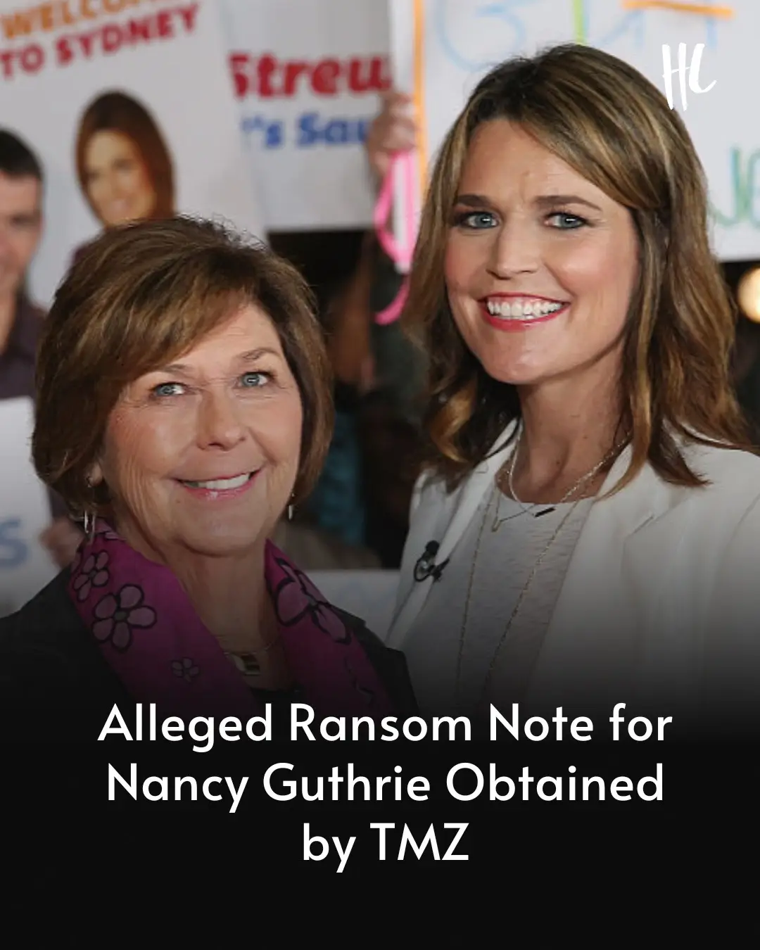 An alleged ransom note has been uncovered in the disappearance of Nancy Guthrie, #Today co-anchor Savannah Guthrie’s missing mother. According to TMZ, the outlet received a ransom note demanding millions in Bitcoin. The note describes an item that the sender said was damaged inside Nancy’s Tucson, Arizona, home. TMZ forwarded the note to the Pima County Sheriff. Savannah’s mother was last seen on January 31. Authorities held a press conference today and said there were no suspects so far in the case. (📸: Getty Images)