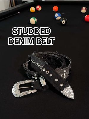 Made a studded denim belt and decided to dig in to the history behind them #sewing #upcycling #DIY #bbsimon