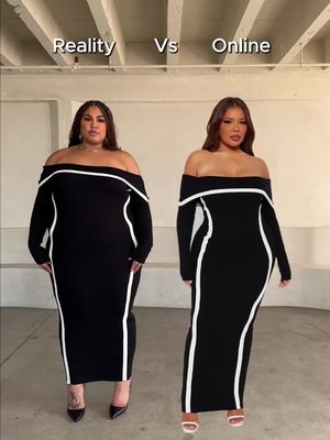 Reality versus online… which one did you like the most? 👀✨ #FashionNova #NovaBabe #Relatable #OOTD