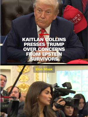 President Trump declined to address the complains of Epstein survivors when pressed by CNN’s Kaitlan Collins over their concerns about the extent of redactions in the files released by the Justice Department.