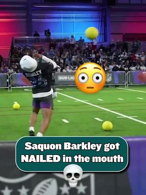 Demario Davis BLASTED Saquon Barkley in the dodgeball game at the 2023 Pro Bowl 😬 @FanDuel #nfl #ProBowl #saquonbarkley 