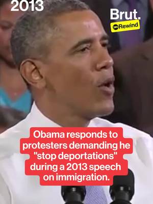 When Obama was interrupted by protesters during a 2013 speech on immigration, he explained that he did not have the power to immediately "stop deportations" in the U.S., and encouraged people to work to make change through democratic processes. #Obama #Immigration #Deportations #Protest #Rewind