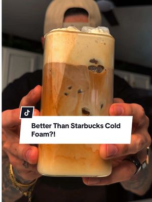 This is the best salted caramel cold foam recipe for an iced latte at home.  If you love Starbucks-style cold foam drinks, this homemade version is creamier, richer, and easy to make. Salted Caramel Cold Foam Ingredients: • 3 tbsp heavy cream • 2 tbsp milk • ½ oz caramel sauce • 1 tbsp brown sugar • Dash cinnamon • Pinch of salt  ➡️ Froth or whip until thick, smooth, and pourable How to Make the Iced Latte: 1️⃣ Fill a glass with ice 2️⃣ Add milk of choice 3️⃣ Pour in fresh brewed espresso 4️⃣ Top with homemade caramel cold foam 5️⃣ Stir and enjoy Save this iced latte recipe and follow for easy coffee recipes at home  #icedlatte #coldfoam #coffeerecipe #homebarista #coffeehack