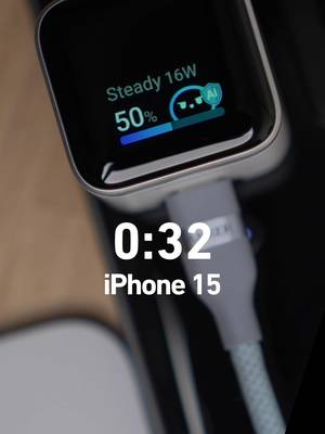 Speed Test: Charge your iPhone 17 Pro to 50% in 20 minutes with the Anker Smart Display Charger. Shop now - link in bio. #ankersmartdisplaycharger