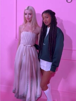 Dior girls #AnyaTaylorJoy and #WillowSmith step out for a @diorbeauty event tonight in LA. ✨ 📷: TZR