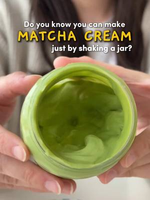 Making matcha cream with just one jar! 🍵✨ It’s effortless, satisfying, and almost magical. Sharing with you the easiest matcha cream recipe: - 1 tsp matcha - 90g cold heavy cream - 1 frozen jar (freeze at least 1 hour) Seal everything in the jar and shake until smooth and thick. The result? A silky, creamy matcha layer that’s perfect for topping your lattes, desserts, or even as a base for homemade matcha ice cream! 🤤 #naokimatcha #matchacream #matchahack #matchalatte #dessert 