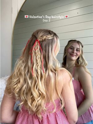 Braids & bows all love month long ❣️ #bowhairstyle #valentinesdayhair #valentineshair #cutehairstyles #braidedhairstyles 