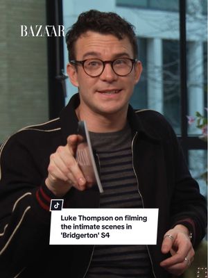 “The intimate scenes are really vulnerable,” says #LukeThompson when his #Bridgerton co-star, #YerinHa, asks what he found most challenging when filming season 4. “They are a big part of the 'Bridgerton' thing, so you do feel like you have to deliver something.”