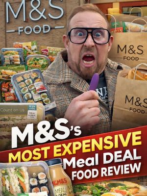 M&S most expensive Meal deal Food Review  #marksandspencer #mealdeal #foodreviews 