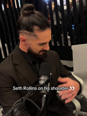 “I don’t need my shoulder to do my signature move.”  Seth Rollins on his shoulder 👀 #wee #wrestling #sethrollins 