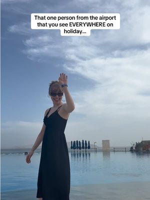 is this a universal experience?! why does it get more awkward the more you see them 😭 #holiday #british #airport #beach #allinclusive 