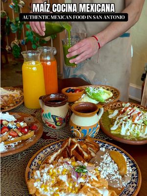 MAÍZ COCINA MEXICANA in San Antonio is truly an authentic experience! Chef Maricela Rangel Trujillo brings family-inspired recipes that have been passed down through generations, featuring cuisine from Zacatecas, MX. Everything is so delicious, and you’ll especially love their soups and daily brunch options! 🍴 You can dine with them for breakfast, lunch, and dinner. Breakfast served all day 🍷🍺 Bring your own beer or wine 👩🏻‍🍳 Catering available 📍 923 N Loop 1604 E, Ste 101 ⏰ Mon: 8am–8pm, Tues: 8am–9pm, Wed–Sat: 8am–9pm, Sun: 9am–8pm #mexicancuisine #sanantonio #sanantoniotx #sanantoniorestaurants #satx 