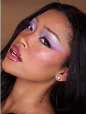 What is it you you see in me? 💜🩷 #makeupinspo #makeuptransition