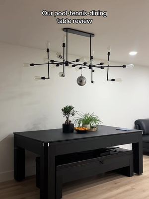 Pool and dining table review. Link in bio  @Wayfair Canada #WayfairCAPartner #wayfair #pooltable #pooldiningtable 