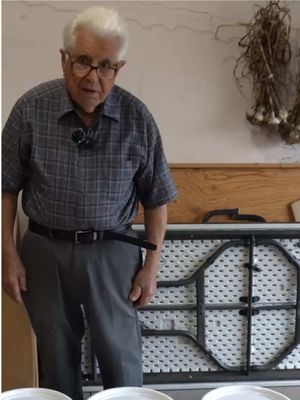 Nonno Turns Grape Juice Into Wine  #Recipe #homemade #italian #fyp #viral 