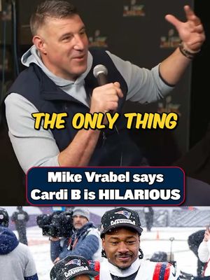 Mike Vrabel quoting Cardi B was NOT on our 2026 Bingo card 😂  @bussinwtb  #patriots  #seahawks  #superbowllx  #cardib 