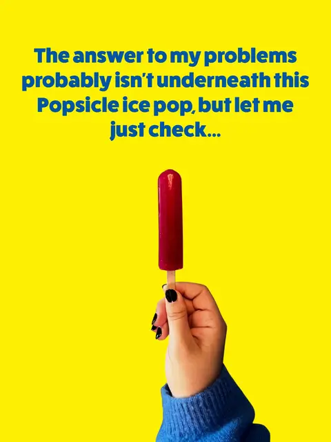 Eating treats. Solving problems. 😋   #Popsicle #IcePop #JokeoftheDay