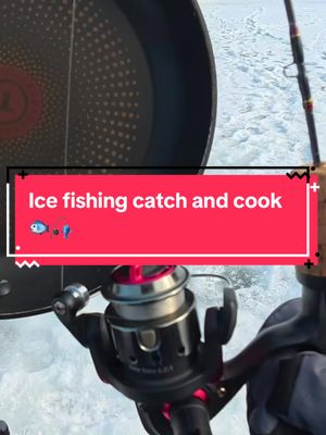 I Caught LUNCH 🐟🎣 #fishing #icefishing 