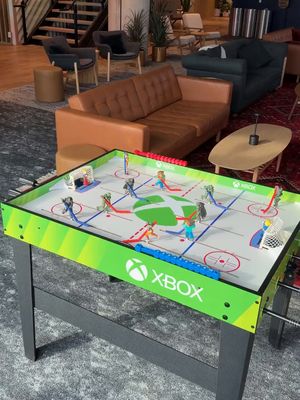 This ain’t your uncle’s rod hockey table…unless your uncle is really cool 🏒🎮