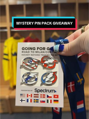 Let’s open a mystery pin pack! Complete your Olympic pin set at tomorrow’s game by trading with fellow fans and staff members ⚡ #mystery #unboxing #pins #asmr #NHL 