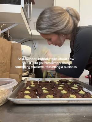 I absolutely love running a business. Truly. But there was once a time when there were no deadlines, no margins, no pressure to perform or scale or pay bills. I was just creating and doing something I loved. Often times when things get challenging I think to myself: “I just wanted to make cute, yummy cookies and share them with others… how am I here right now??!😭🤔🤣” Truth be told, I wouldn’t change it for the world ❤️  Still grateful. Still proud. Still so far to go 🚀 #SmallBusiness #businessowner #fyp 